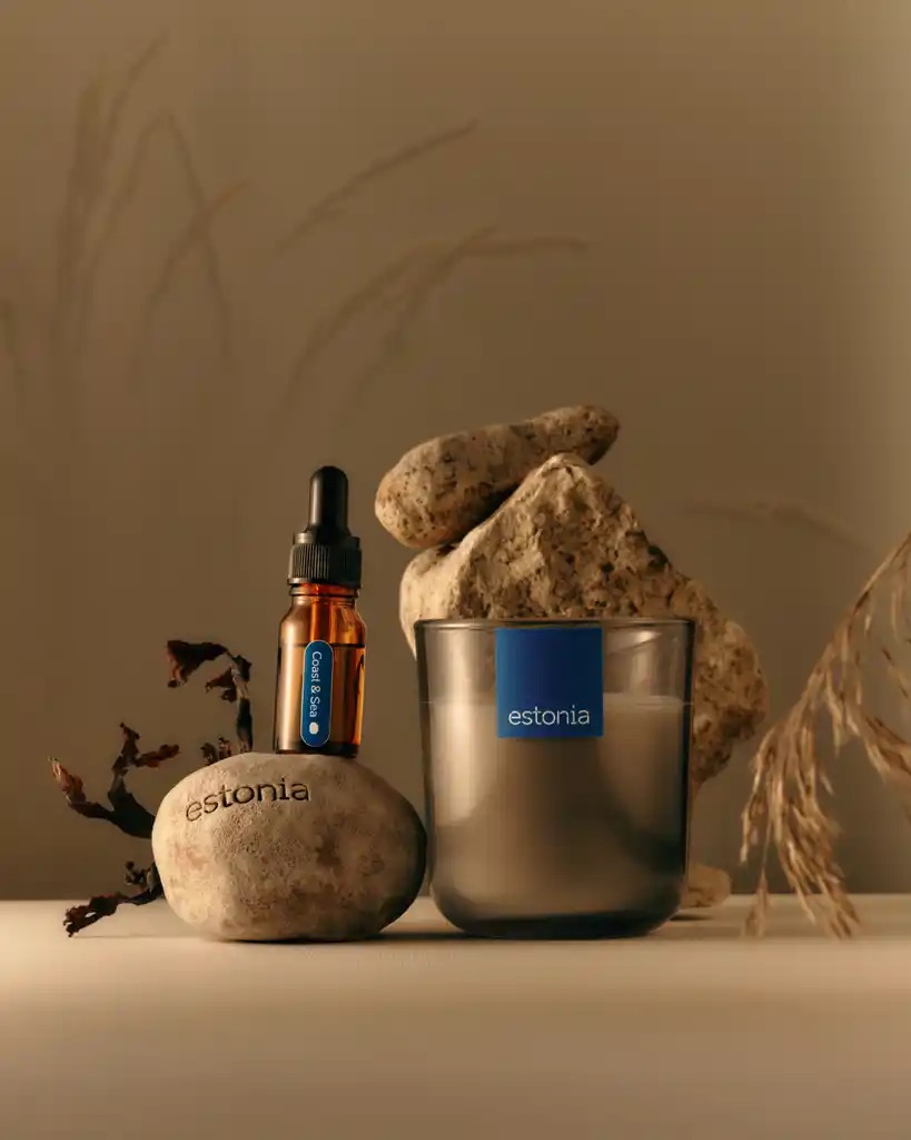 A Rahu candle and fragrance oil developed for a client brand